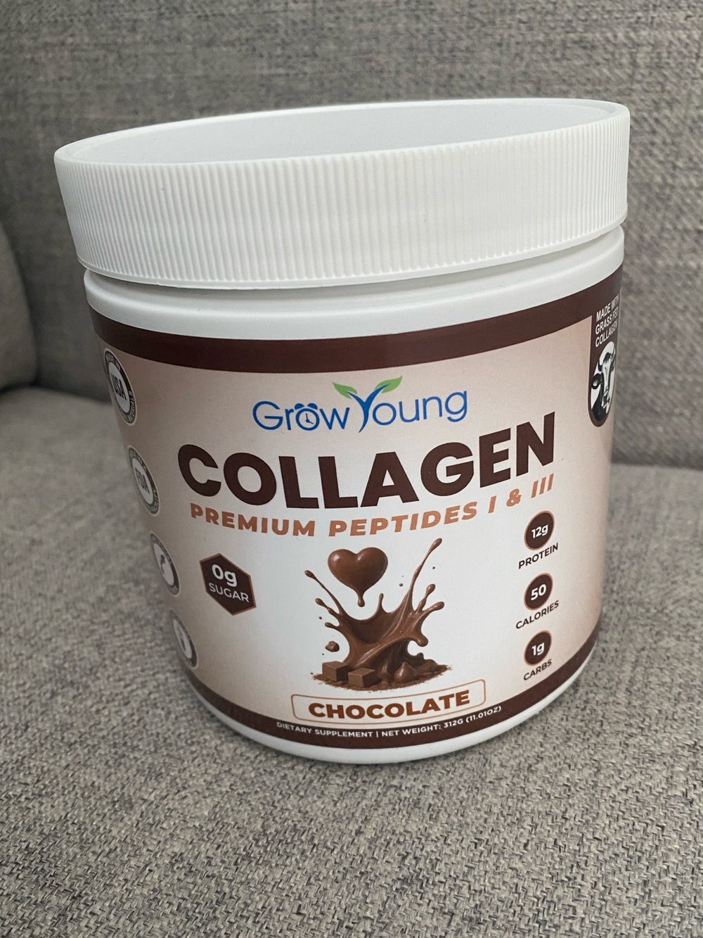 Grow Young Collagen Powder - Chocolate